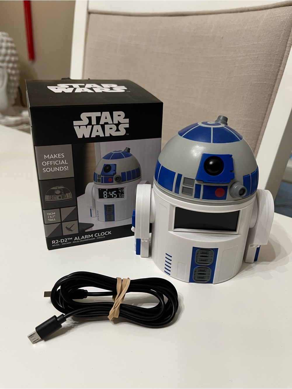 Star Wars R2-D2 Alarm Clock Talking Droid Lucasfilm Collectible Tested